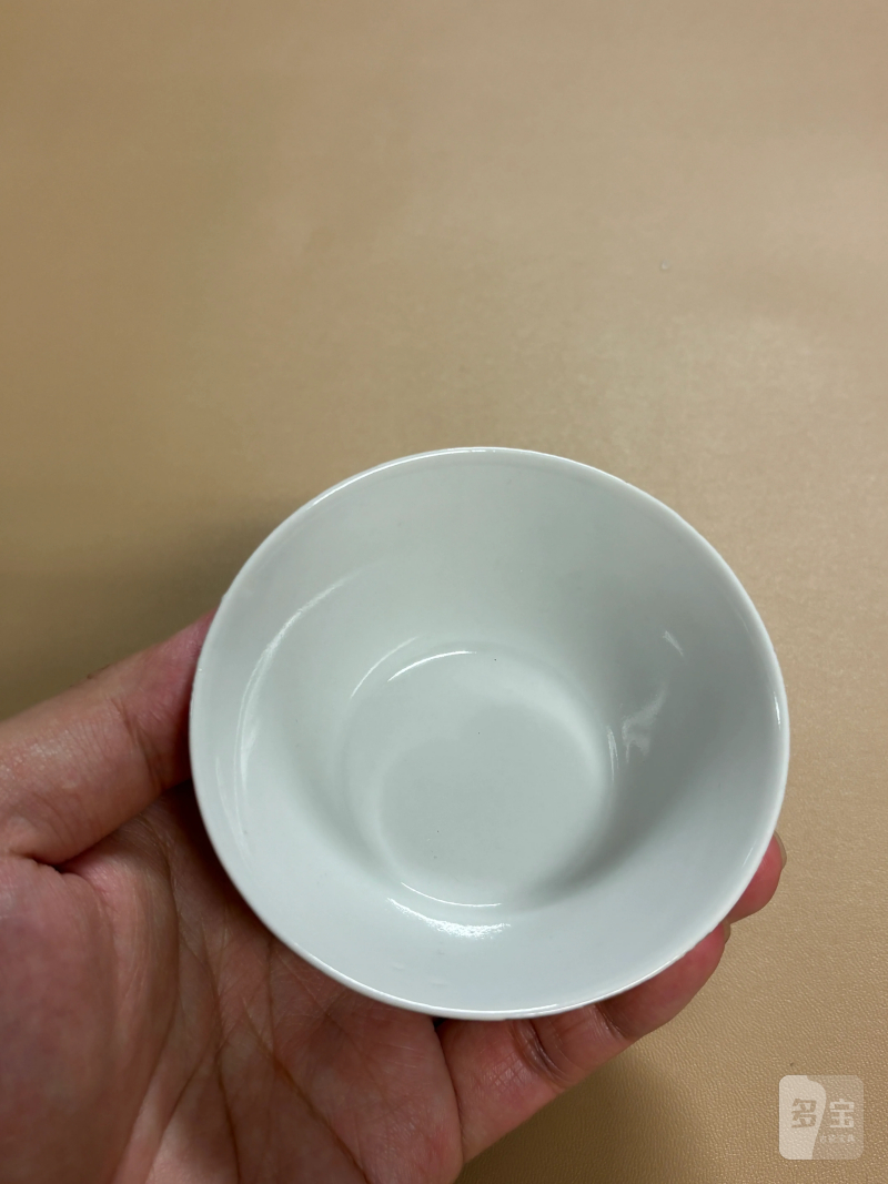清中期 粉彩西厢记夜听琴声图马蹄杯 - 图5